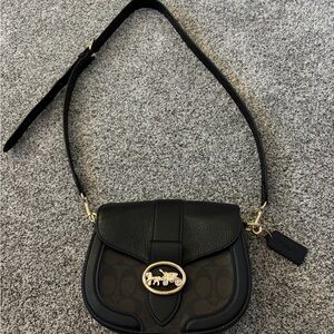Coach Black and Brown Crossbody Bag
